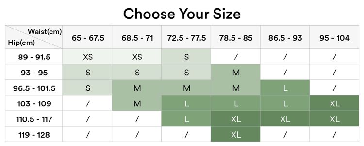 <p><span style="font-size: 18px;"><strong>3.Pick your size.*</strong></span></p>
<p><span style="font-size: 18px;"><strong>   </strong></span></p>
<p><span style="color: rgb(36,67,23);font-size: 14px;">（Double check the size chart to be sure your free product fits）</span></p>
