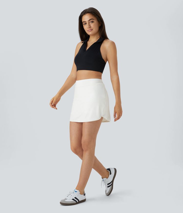 Everyday High Waisted Pocket 2-in-1 Micro Mini Golf Skirt-Clarity