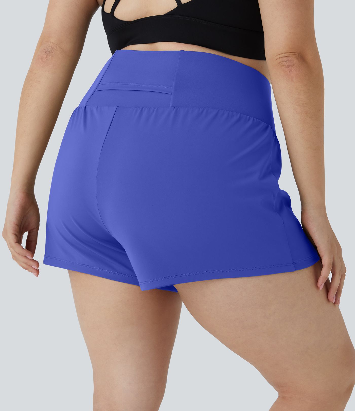 Pantalones cortos de gimnasio 2 en 1 con bolsillo trasero más bolsillo oculto lateral 3.5 pulgadas Pantalones cortos de gimnasio 2 en 1 con bolsillo trasero más bolsillo oculto lateral 3.5 pulgadas