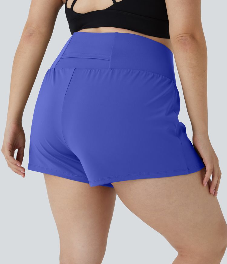 Pantalones cortos de gimnasio 2 en 1 con bolsillo trasero más bolsillo oculto lateral 3.5 pulgadas Pantalones cortos de gimnasio 2 en 1 con bolsillo trasero más bolsillo oculto lateral 3.5 pulgadas