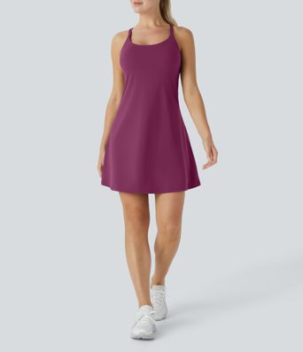 SoftlyZero™ Plush 2-in-1 Pocket Mini Active Dress D-F Cups