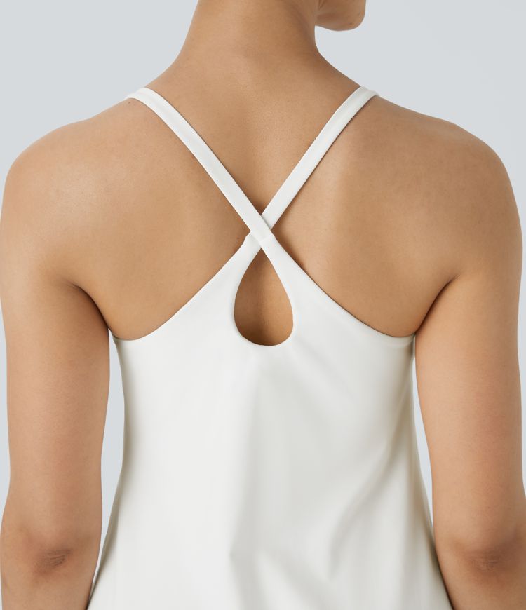 SoftlyZero™ Plush 2-in-1 Pocket Mini Active Dress D-F Cups