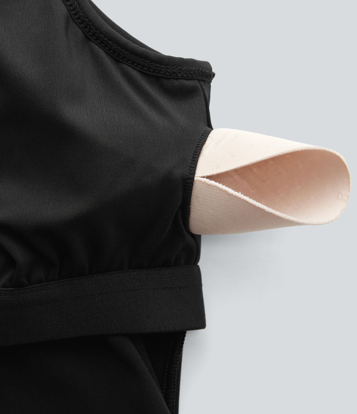 Breezeful™ Square Neck Layered Ruffle 2 Piece Pocket Micro Mini Quick Dry Dance Active Dress