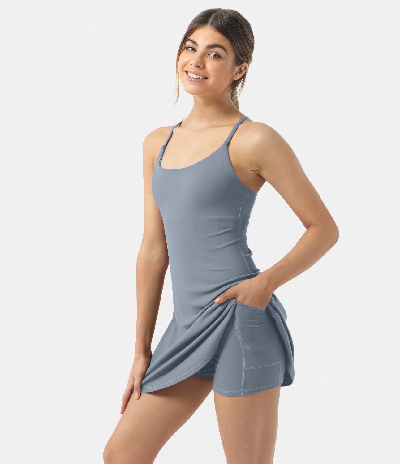 SoftlyZero™ Plush Backless Active Dress