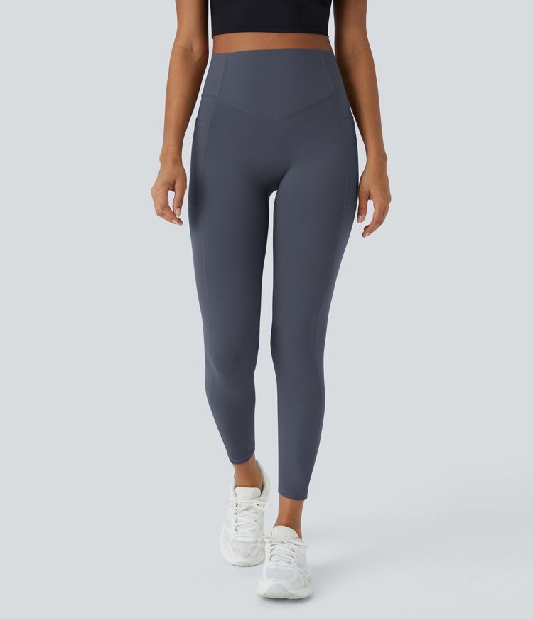 Halara UltraSculpt™ - Formende Workout-Leggings mit hohem Bund, Seitentaschen, Booty-Scrunch und Bauchkontrolle