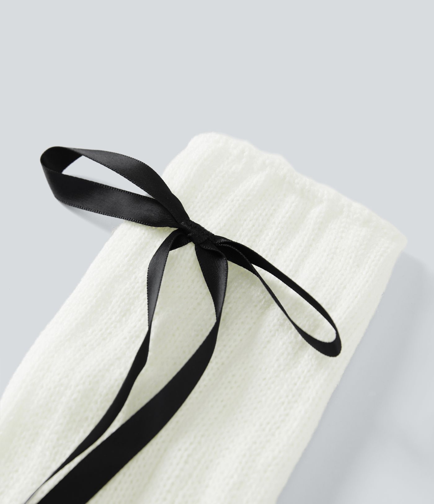 Bow Tie Knit Leg Warmers
