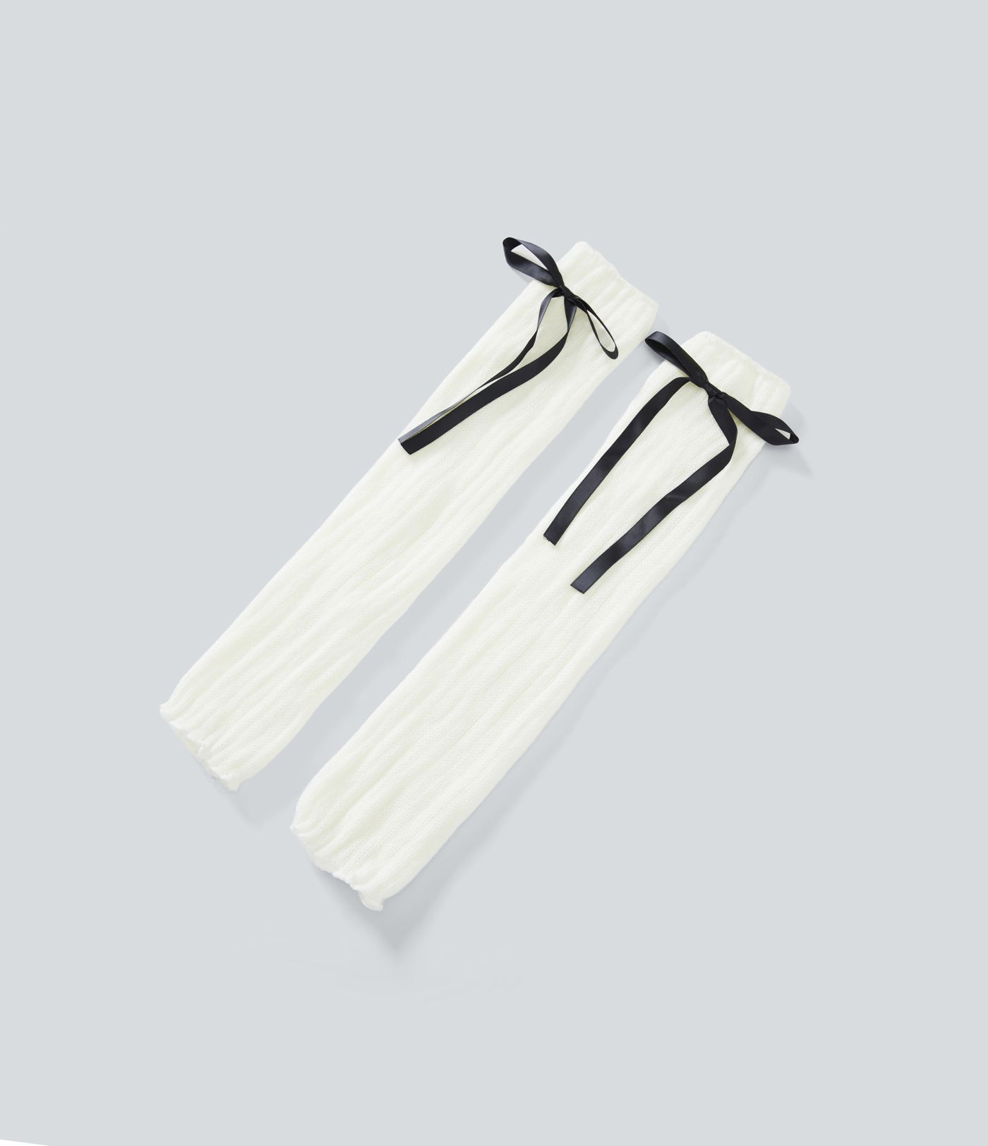 Bow Tie Knit Leg Warmers