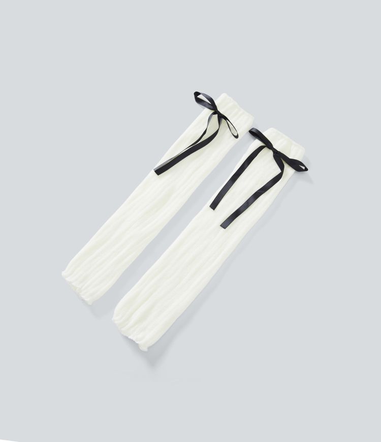 Bow Tie Knit Leg Warmers