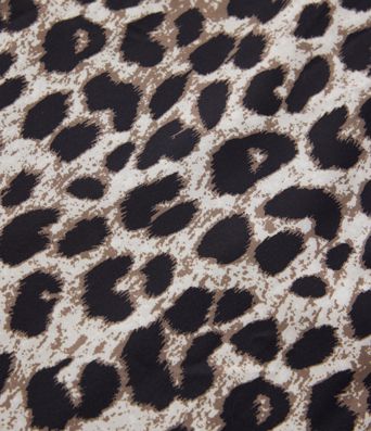 High Waisted Invisible Zipper High Low Ruffle Leopard Print Midi Flowy 2 Piece Resort Skirt