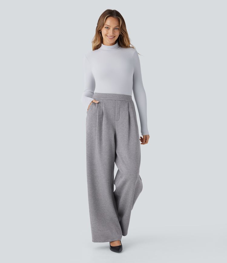 Pantalon de travail Halara Flex™ ample taille haute avec poches