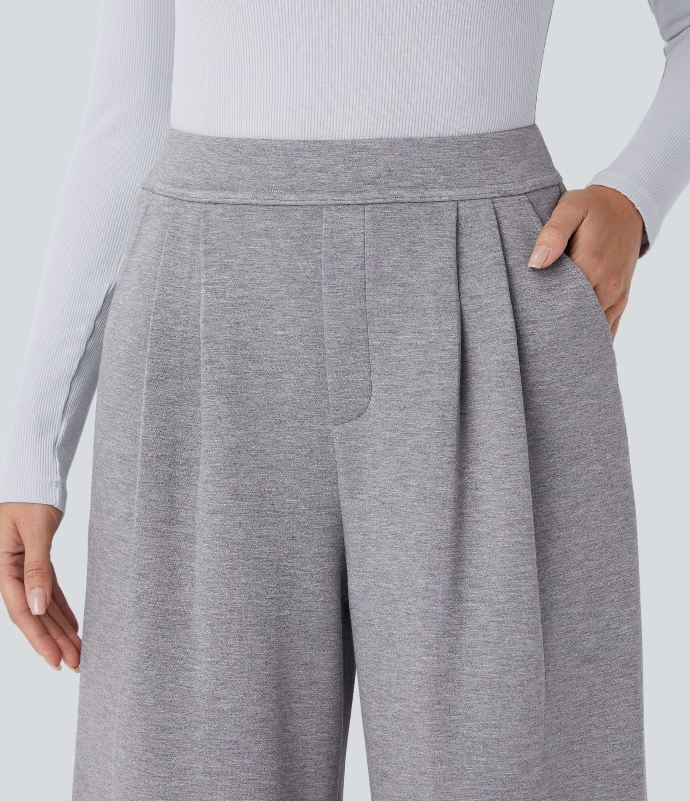 Pantalon de travail Halara Flex™ ample taille haute avec poches