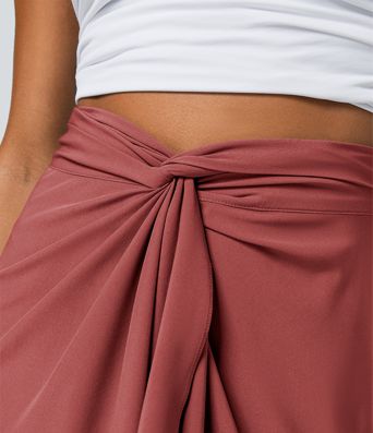 Breezeful™ High Waisted Wrapped Tie Back Quick Dry Skirt