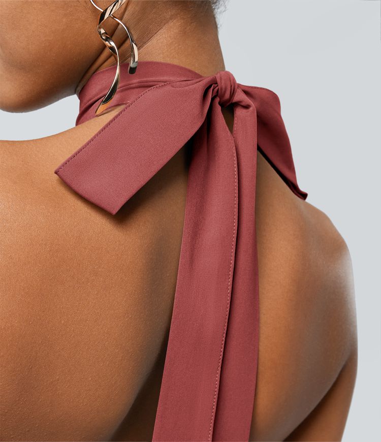 Breezeful™ High Waisted Wrapped Tie Back Quick Dry Skirt