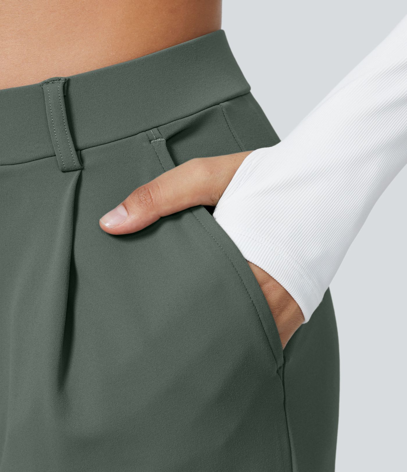 Halara Flex™ DayStretch High Waisted Pocket Straight Leg Work Trousers