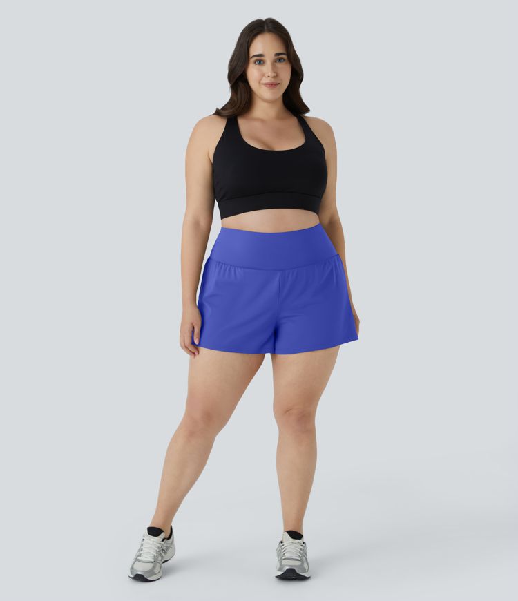 Pantalones cortos de gimnasio 2 en 1 con bolsillo trasero más bolsillo oculto lateral 3.5 pulgadas Pantalones cortos de gimnasio 2 en 1 con bolsillo trasero más bolsillo oculto lateral 3.5 pulgadas