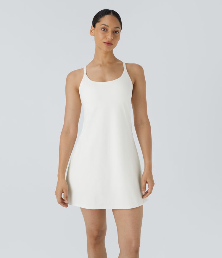 SoftlyZero™ Plush 2-in-1 Pocket Mini Active Dress D-F Cups