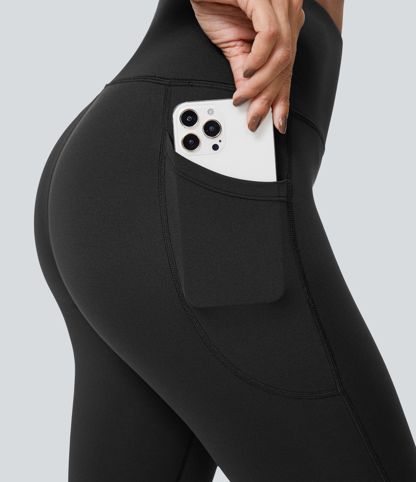 Patitoff™ 2.0 йога легинси с висока талия, устойчиви на косми от домашни любимци, със страничен джоб