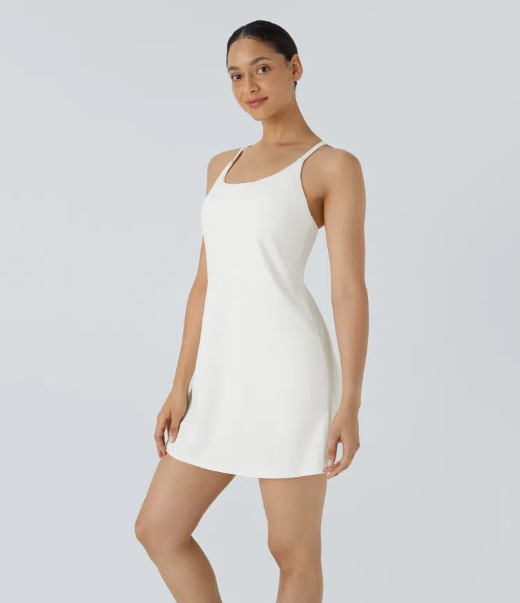 SoftlyZero™ Plush 2-in-1 Pocket Mini Active Dress-D/DD/DDD/F Cups
