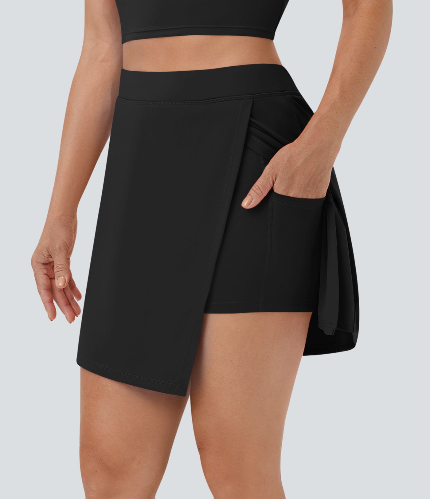 Falda tenis Softlyzero™ Airy abertura 2 en 1 bolsillo lateral tacto fresco