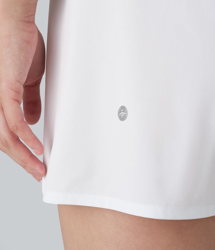 Minifalda Breezeful™ tenis secado rápido bolsillo malla contrastante tiro alto