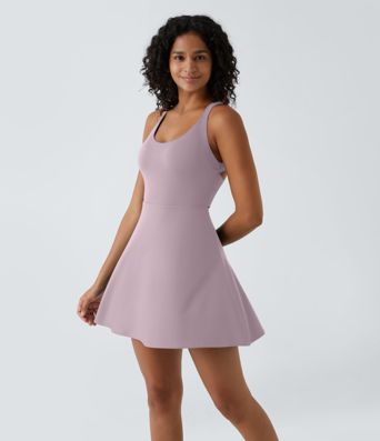 Flare Mini Dance Active Dress-Longer Length