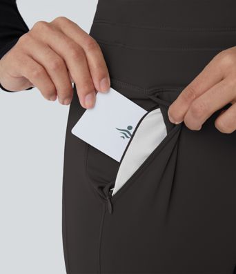 Softlyzero™ Plush High-Waist Drawstring Side Pocket Solid Full-Length Joggers