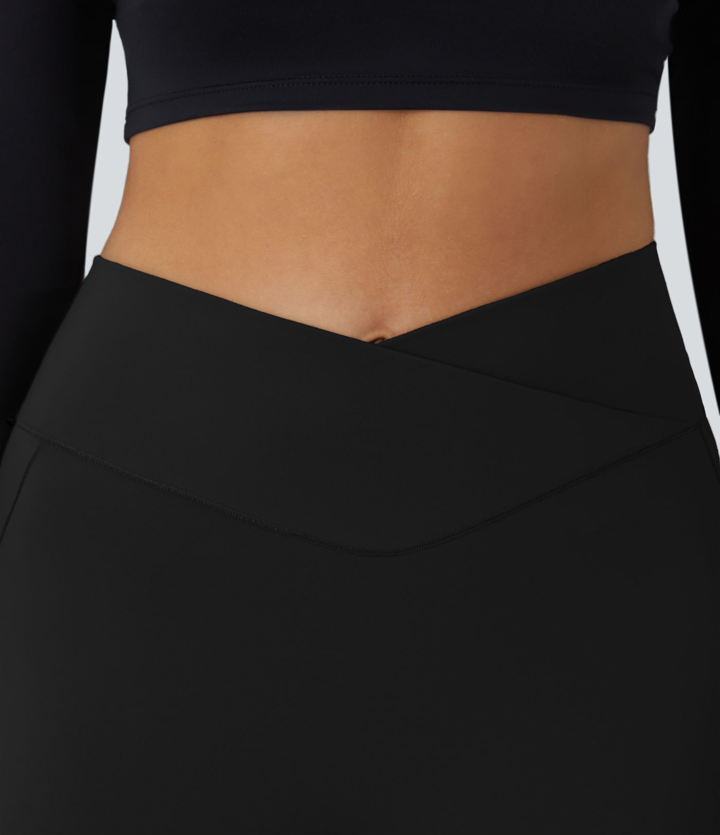 SoftlyZero™ Plush Thermal High Waisted Crossover Pocket Yoga Leggings