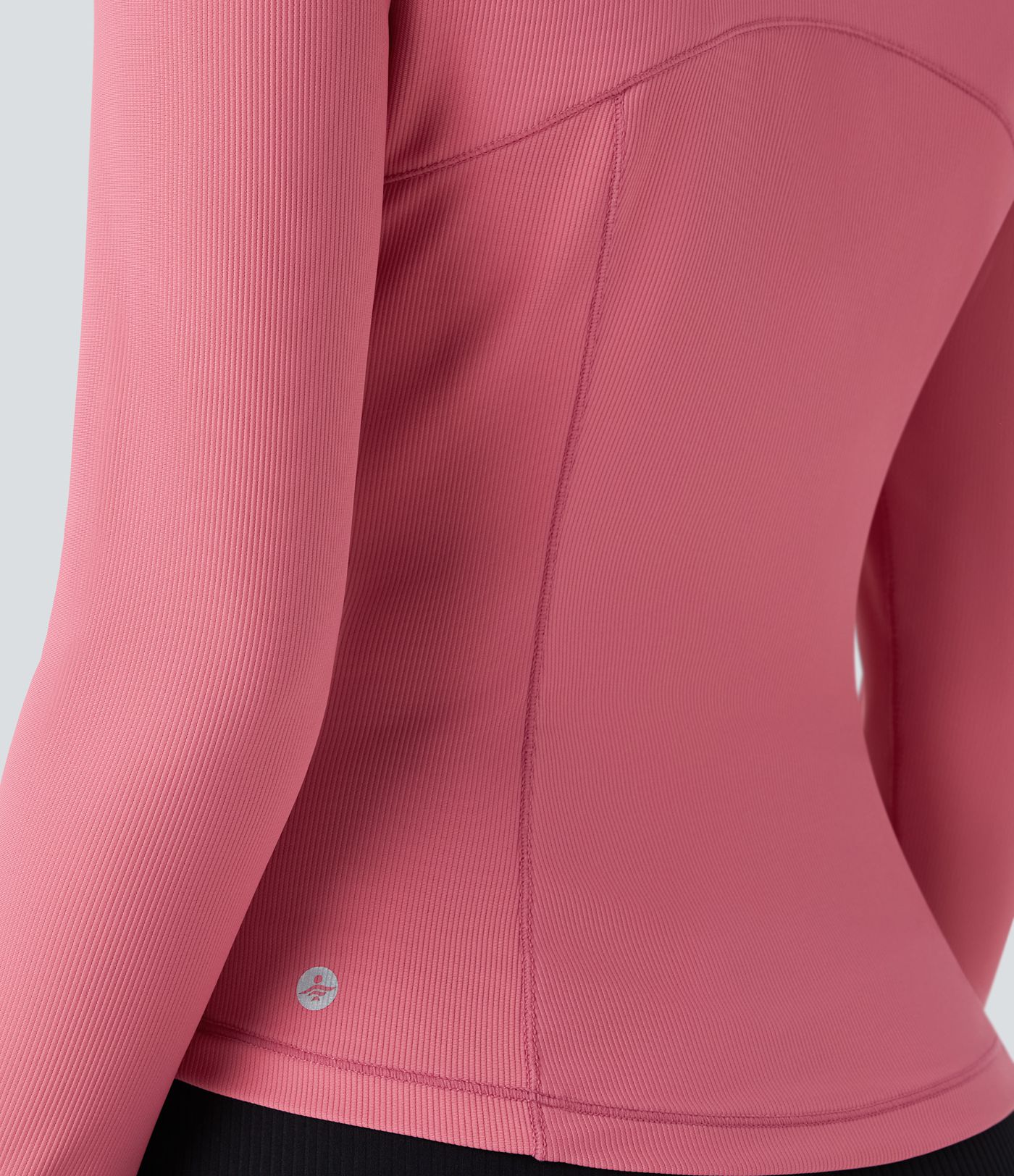 Patitoff™ Flow Pet Hair Resistant Stand Collar Zipper Pocket Thumb Hole Cropped Casual Jacket