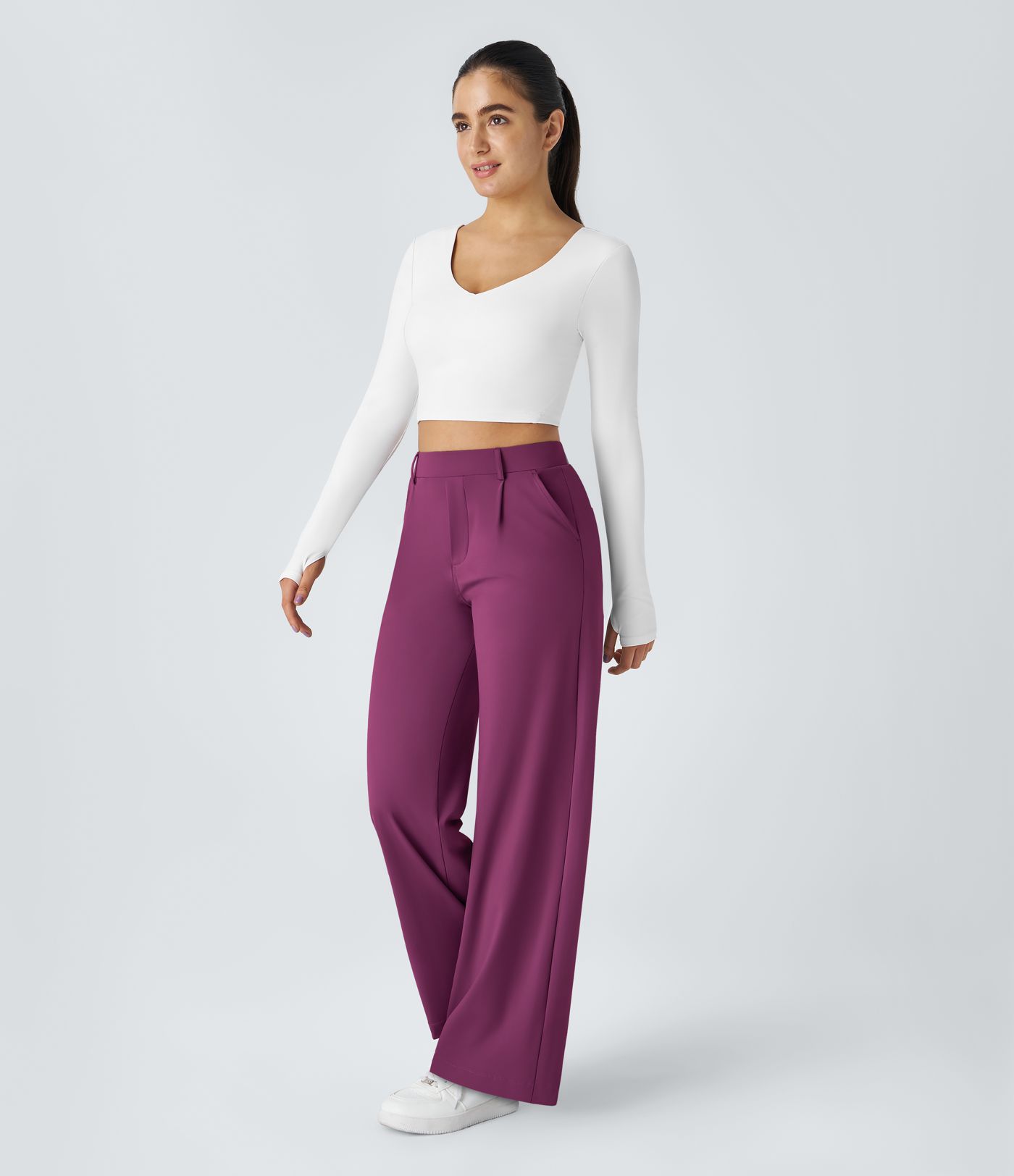 Halara Flex™ DayStretch High Waisted Pocket Straight Leg Work Pants
