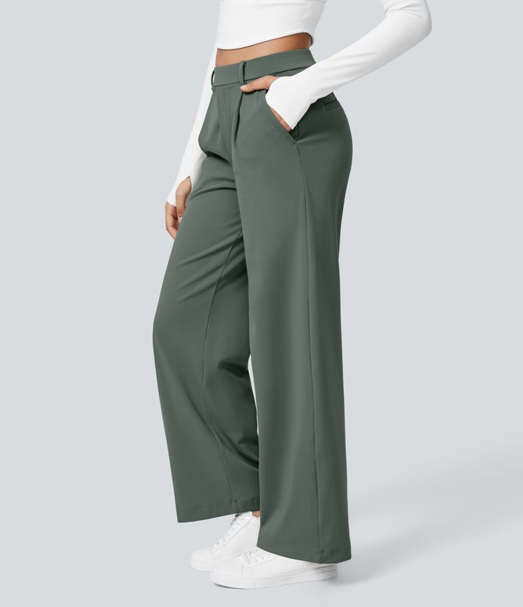 Halara Flex™ High Waisted Pocket Straight Leg Work Pants