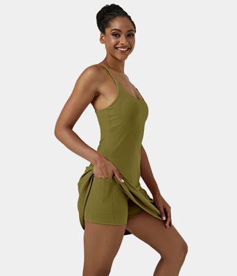 Everyday Softlyzero™ Airy rückenfreies 2-in-1-Aktivitätskleid – Euphoria Air – längeres Kleid und verstellbare Träger