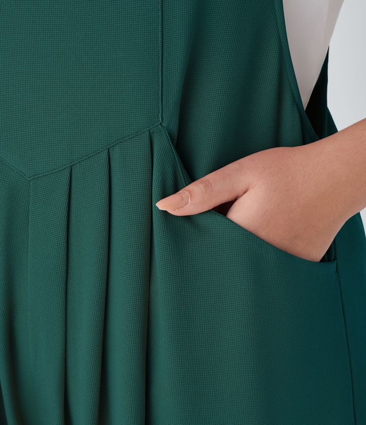 Pockets Waffle Casual Plus Size Overalls