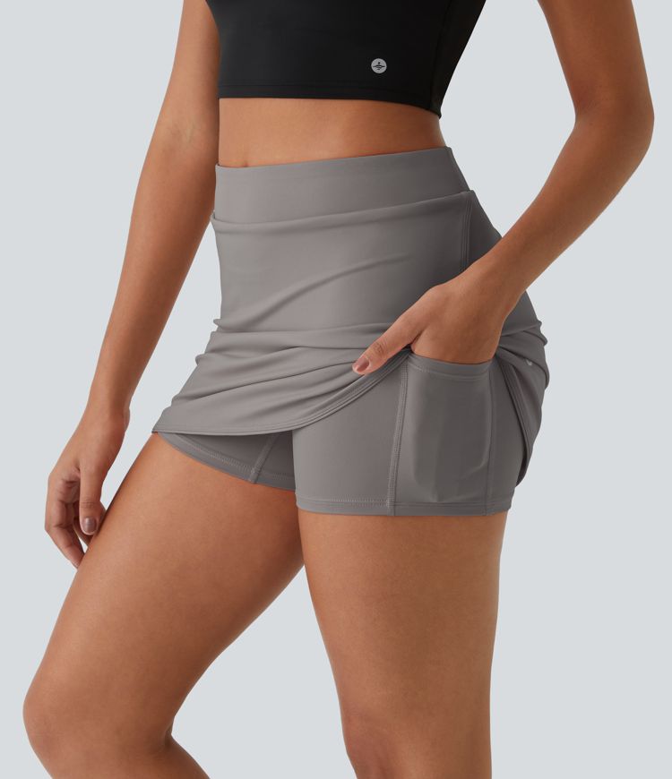 Everyday High Waisted Pocket 2-in-1 Micro Mini Golf Skirt-Clarity