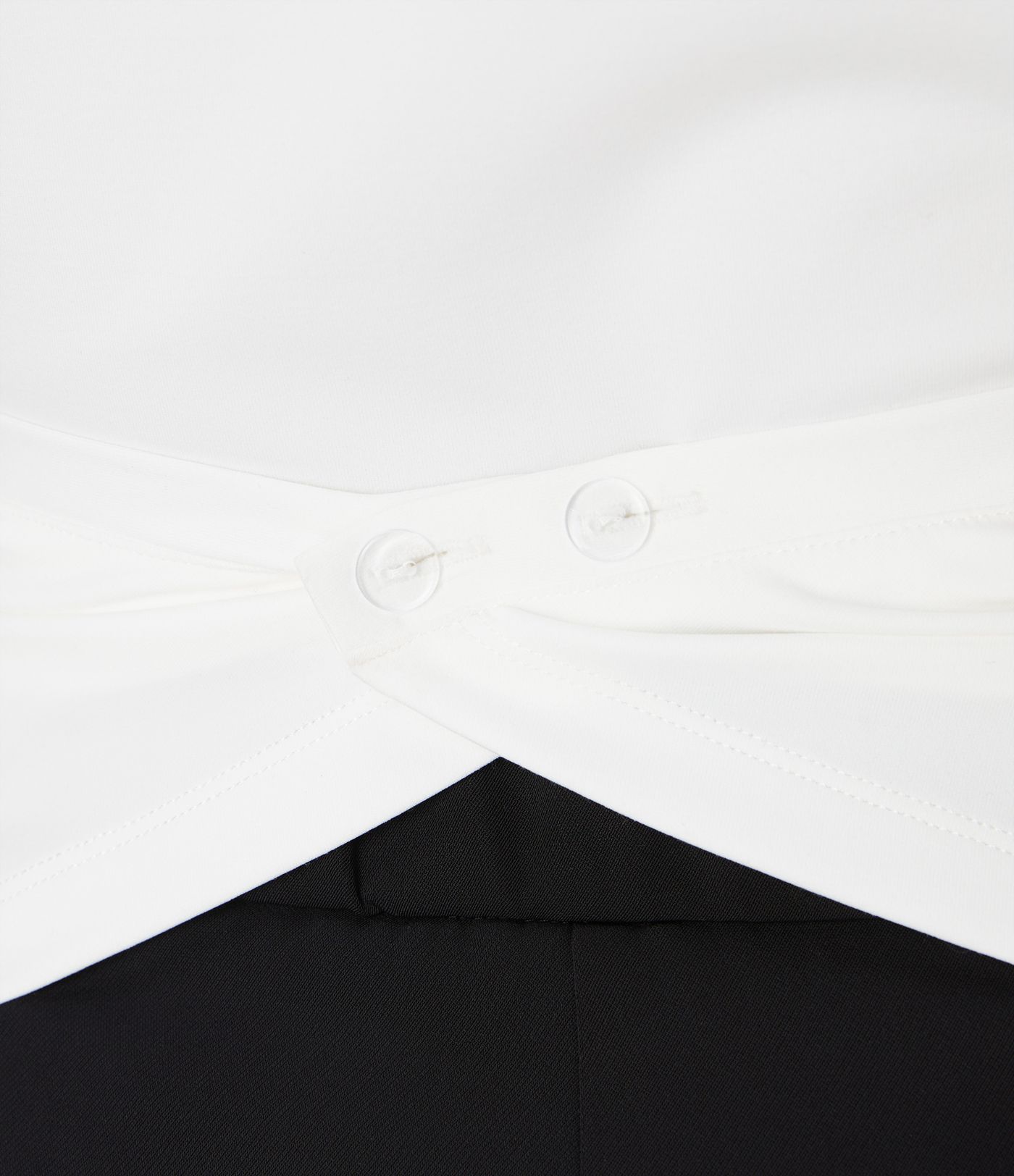 Cap Sleeve Crossover Hem Adjustable Work Top