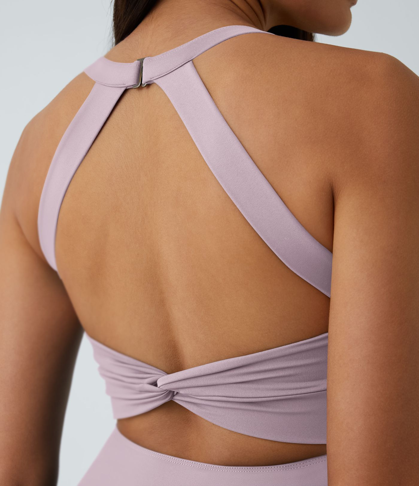 SoftlyZero™ Airy Backless Twisted Flare Low Support Dance Active Dress-Longer Length-Easy Peezy Edition A-D Cups