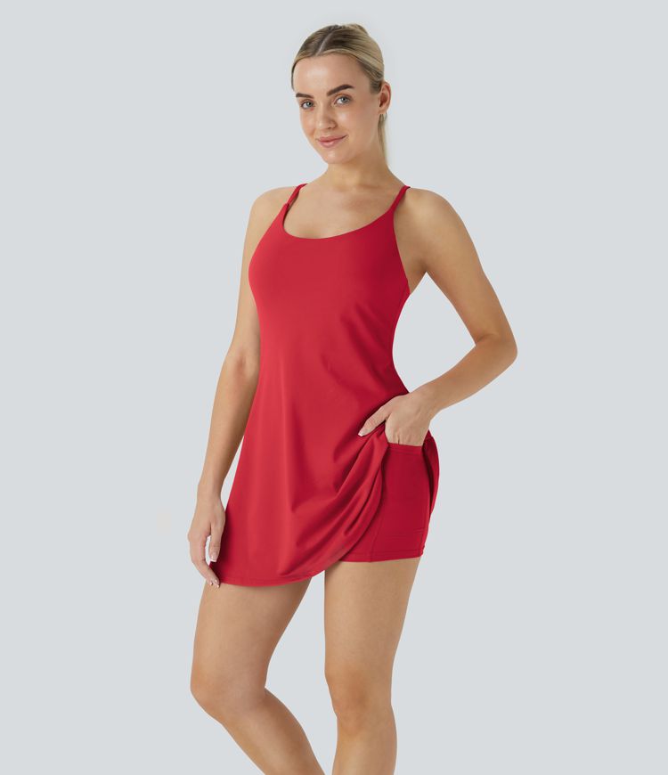 SoftlyZero™ Plush Backless Active Dress