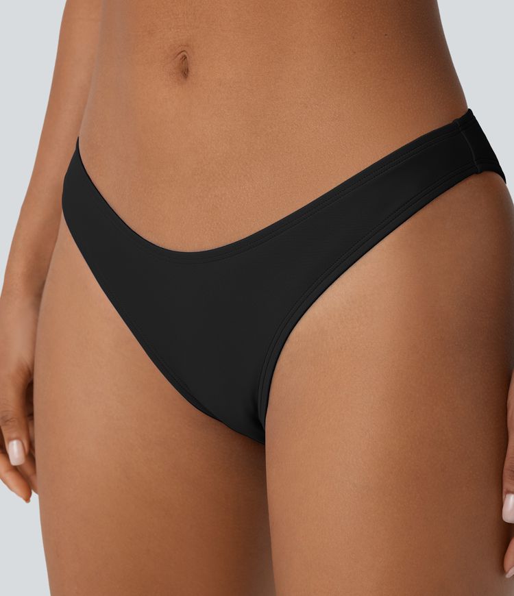 High Leg Cheeky Bikini Bottom Swimsuit