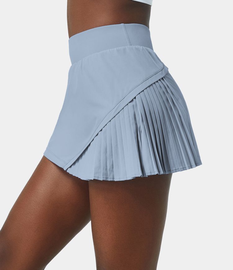 Quotidien Jupe Tennis 2-en-1 à Plis et Patchwork - Kinetic