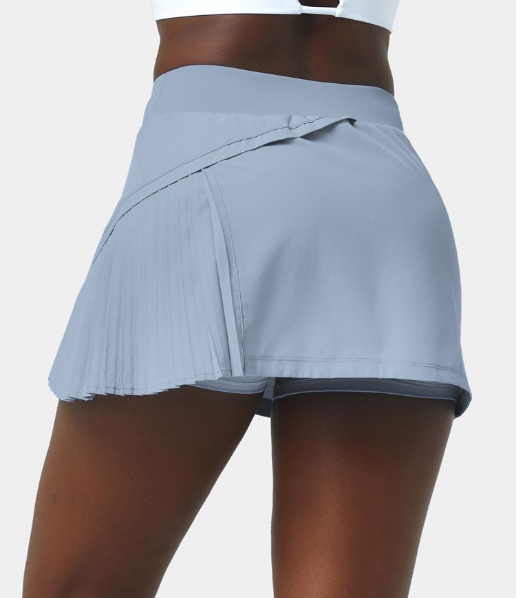 Quotidien Jupe Tennis 2-en-1 à Plis et Patchwork - Kinetic