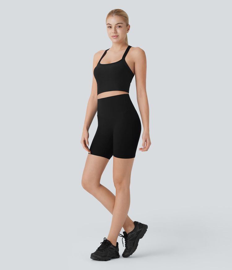 Patitoff™ Flow Pet Hair Resistant Cropped Yoga Tank Top