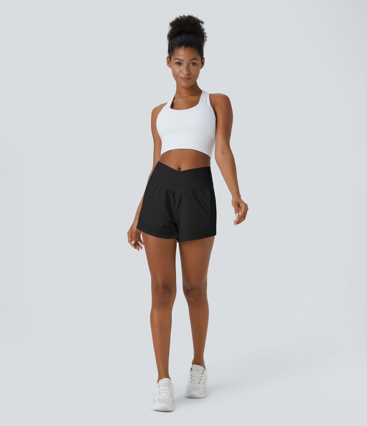 Patitoff™ Flow Gæludýrahár Þolinn Krossyfir Vasastuttbuxur 4"