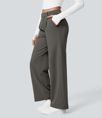 Halara Flex™ DayStretch High Waisted Pocket Straight Leg Work Pants