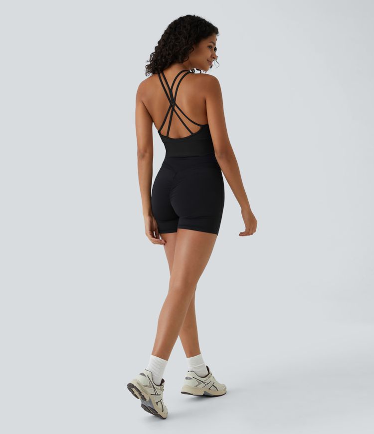 Brassière de sport Seamless Flow maintien léger froncée double bretelles A-C