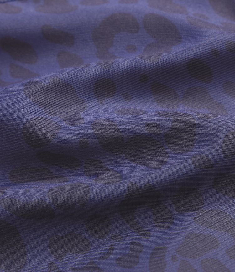 Short de yoga taille haute 10 cm à imprimé léopard avec poches latérales et taille croisée