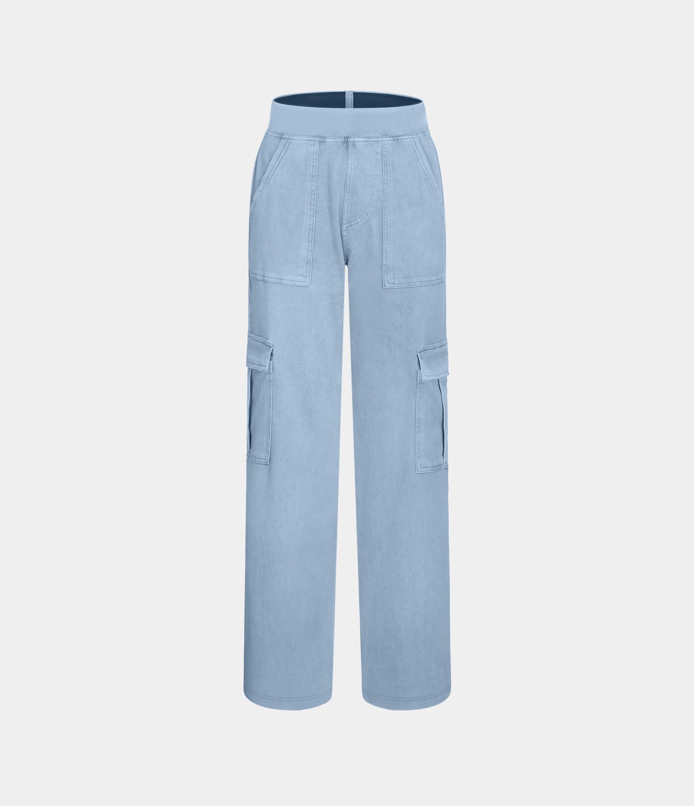 Halara Flex™ Mid Rise Pockets Straight Leg Casual Cargo Jeans