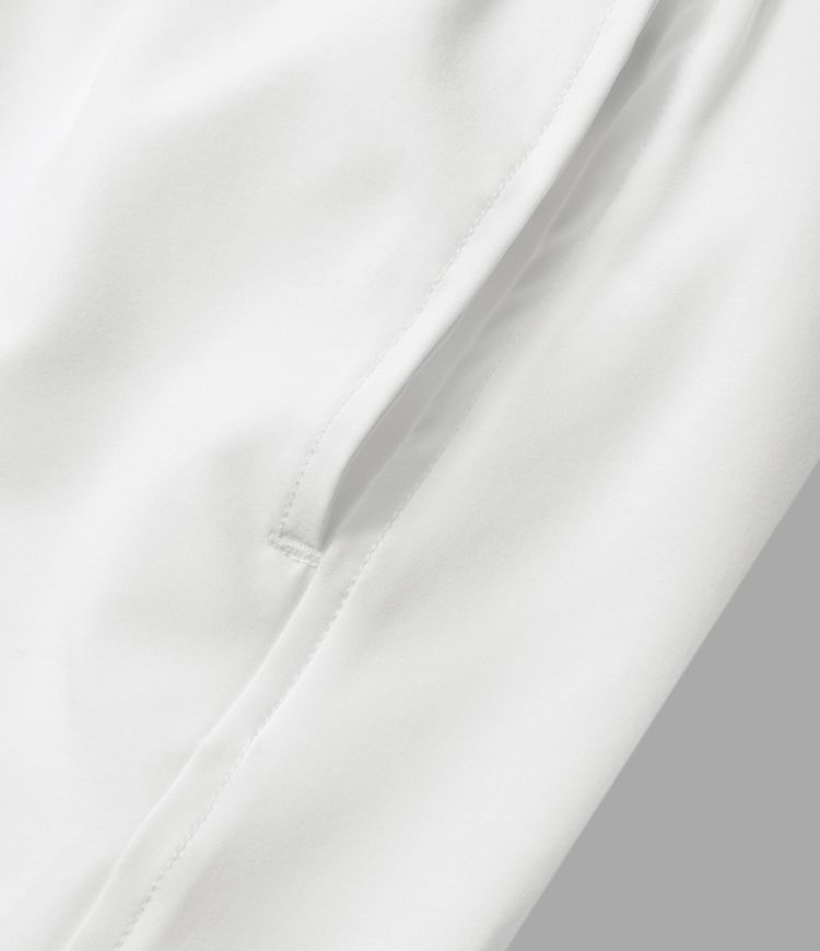 Breezeful™ 2-in-1 Crossover-Yoga-Shorts mit hohem Bund und Seitentaschen - schnelltrocknend, 10,2 cm