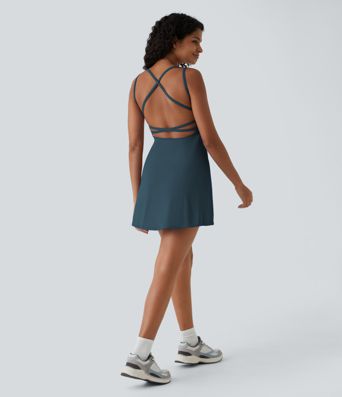 Flare Mini Slip Dance Active Dress