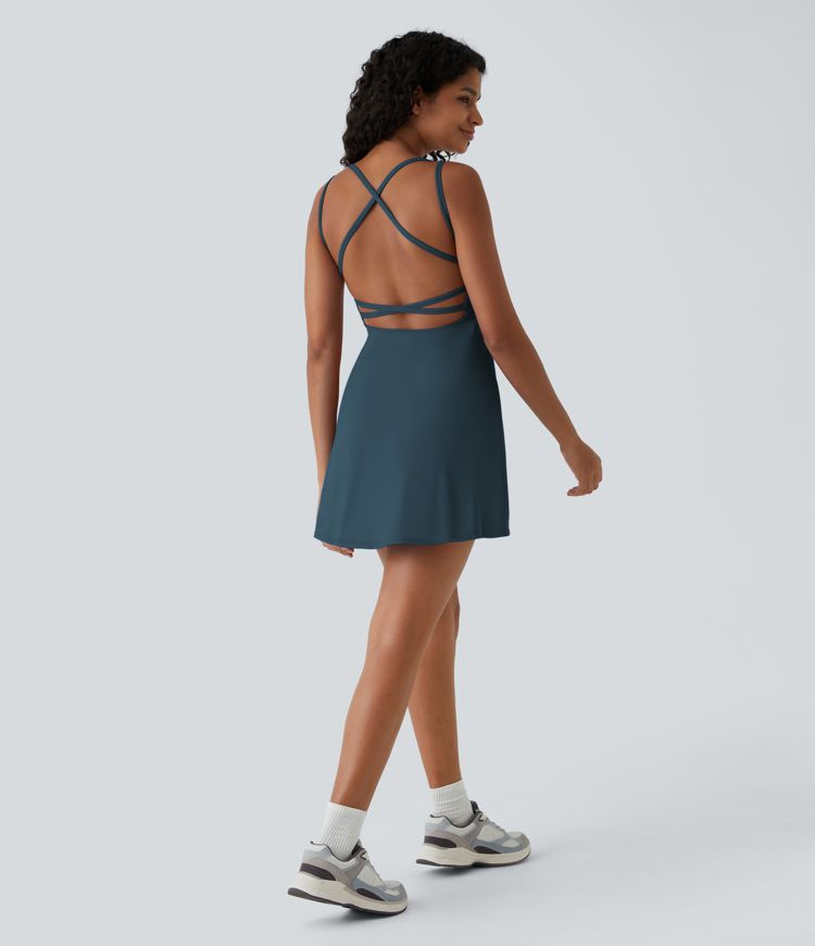 Flare Mini Slip Dance Active Dress