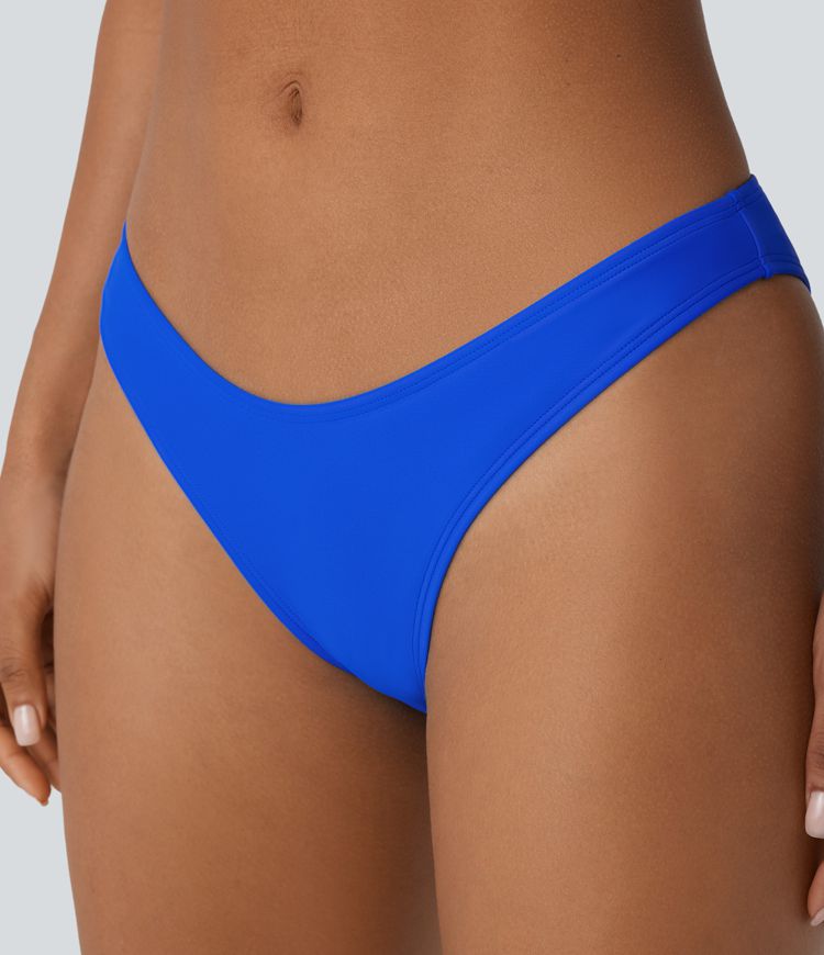 High Leg Cheeky Bikini Bottom Swimsuit