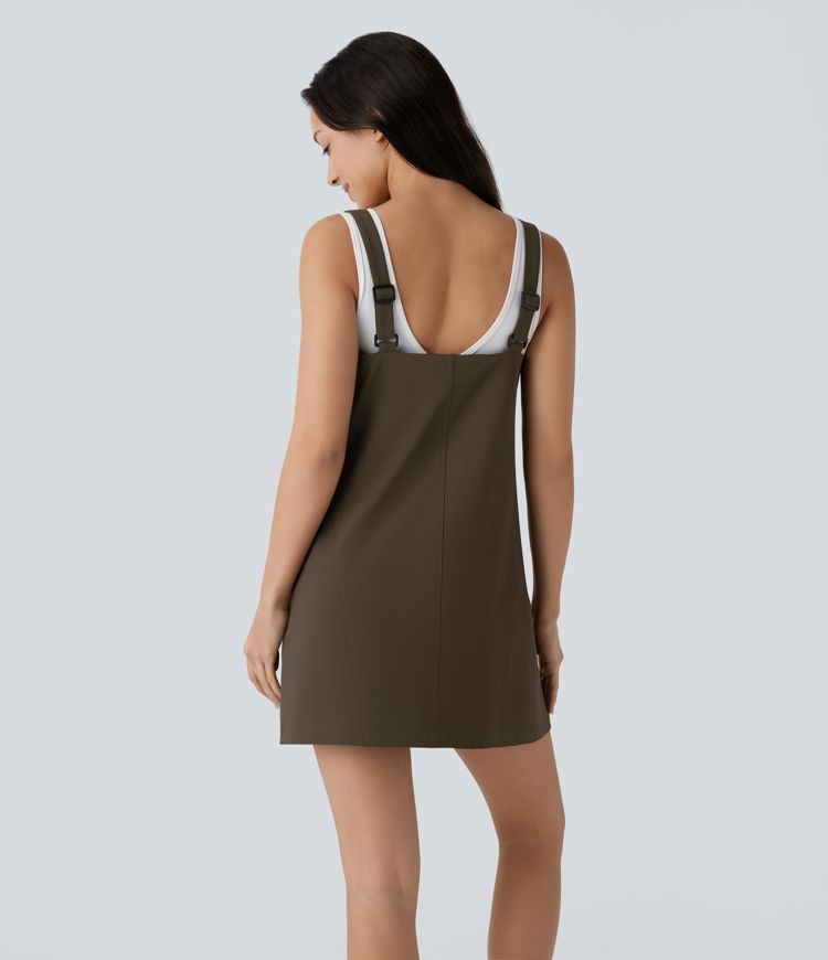 Water Repellent Adjustable Strap Side Zipper Pocket Mini Hiking Active Dress